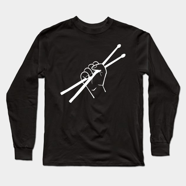 Drummer Fist Long Sleeve T-Shirt by TheCoatesCloset